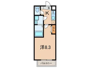 Pohili甲子園【3階】の間取り