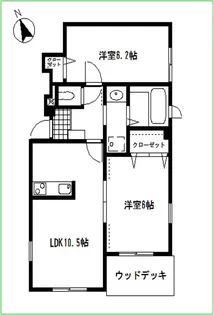 デランテ・デ・サラ【1階】の間取り