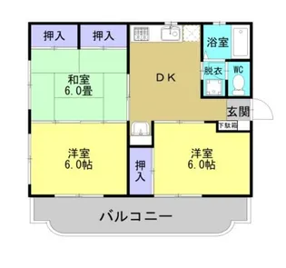 第2小川ハイツ【2階】の間取り