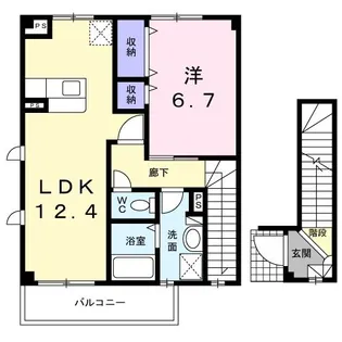 プリムローズII【2階】の間取り