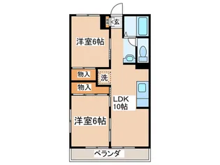パレ・ドール小形【3階】の間取り