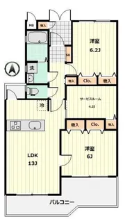 S-FORT鶴川【1階】の間取り