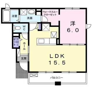 ヴェール・コリーヌ【1階】の間取り