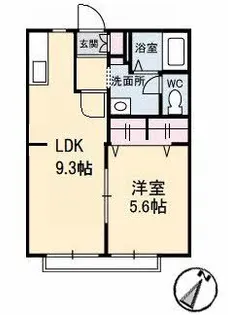 ディアス虹【1階】の間取り
