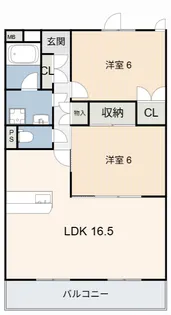 パレロワイヤル石浜【2階】の間取り