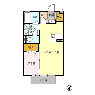 レセンテ K【1階】の間取り