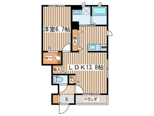 アリエル湘南【1階】の間取り