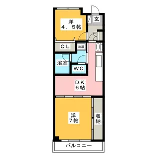 服部マンション【3階】の間取り