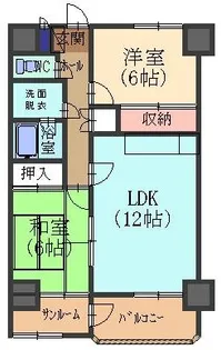 ウエストヴィラージュI【3階】の間取り