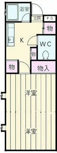 フジパレス稲川【2階】の間取り
