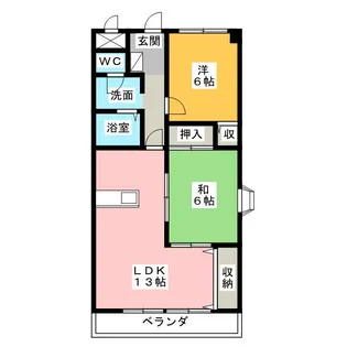グランドゥール【1階】の間取り