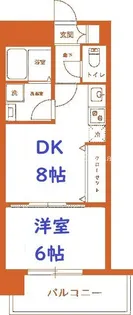 ヴィータローザ横浜吉野町【5階】の間取り