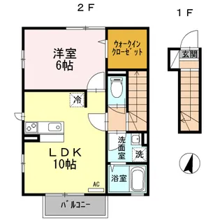 プレジール田無【2階】の間取り