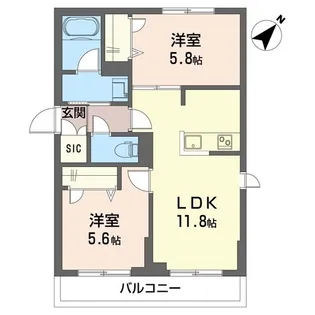 パークオヴェスト西新宿【3階】の間取り