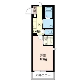 コーストラル舞浜【3階】の間取り