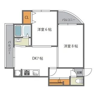 サンフィールド【2階】の間取り