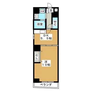 リブネスコート名古屋・葵【7階】の間取り