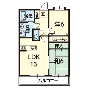ダイイチライフ弐番館【4階】の間取り