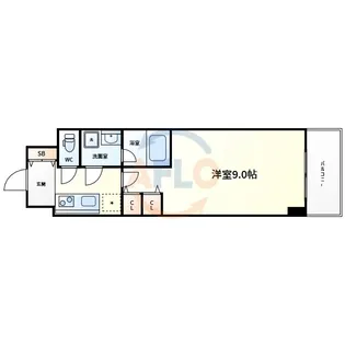 スプランディッド淀屋橋DUE【11階】の間取り
