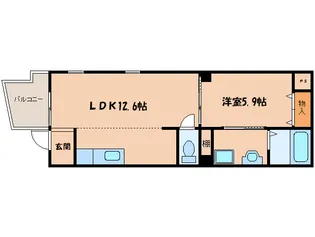リヴランクワトロ【1階】の間取り