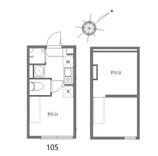 ハーモニーテラス志村【1階】の間取り