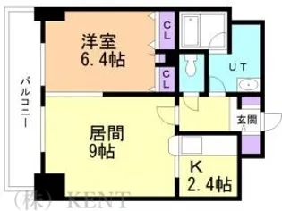 ライラックコート円山大通【6階】の間取り