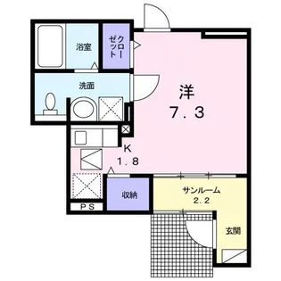 イリーデ【1階】の間取り