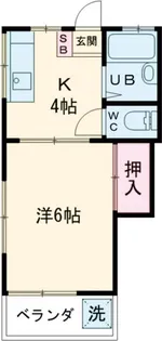 フジハイツ【1階】の間取り