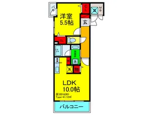Fleur【3階】の間取り