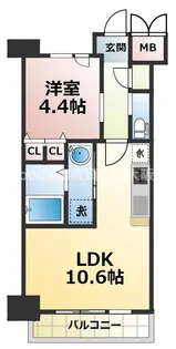 スプランディッド新大阪キャトル【9階】の間取り