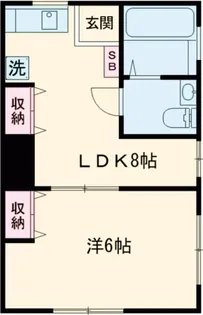 KMハイツ【1階】の間取り