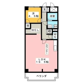 ボヌール田神【2階】の間取り