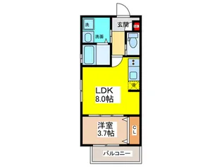 Gracias Court石橋阪大前【3階】の間取り