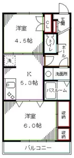 セラ若宮【2階】の間取り