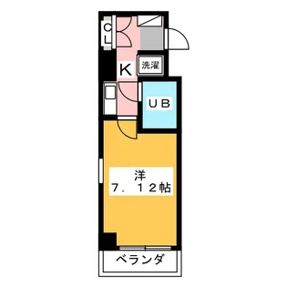 セザール名古屋【8階】の間取り