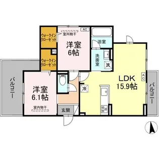 Grand View KAI【1階】の間取り