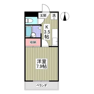第6下田ビル【2階】の間取り