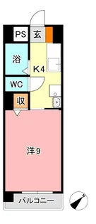 アークハイツ内山下【4階】の間取り