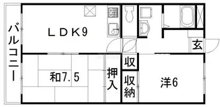 ハーモニー和合II【3階】の間取り