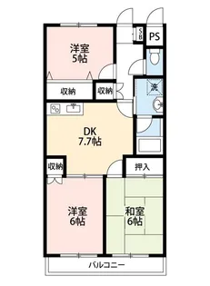 ソレイユシャトー【5階】の間取り
