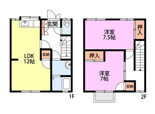 ハミングハイツII【2階】の間取り