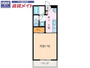 ロイヤルハートピア郷津 B棟【2階】の間取り