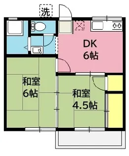第一あかねコーポ【1階】の間取り