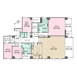 Blossom Terrace【4階】の間取り