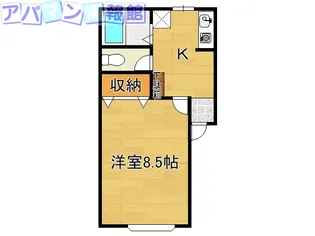 パインテイル【1階】の間取り