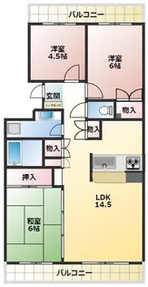 スズランパレス【1階】の間取り