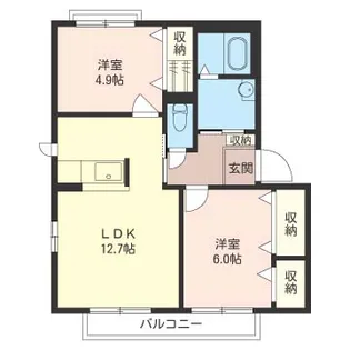 SHM メゾン・エムロード【2階】の間取り