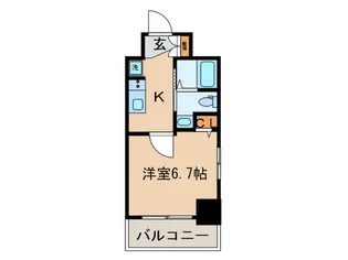 エステムプラザ川崎【12階】の間取り
