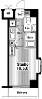 グランド・ガーラ高輪【5階】の間取り