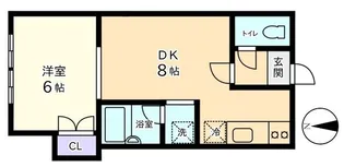 信開セルーラ山代温泉北部RIGHT【1階】の間取り